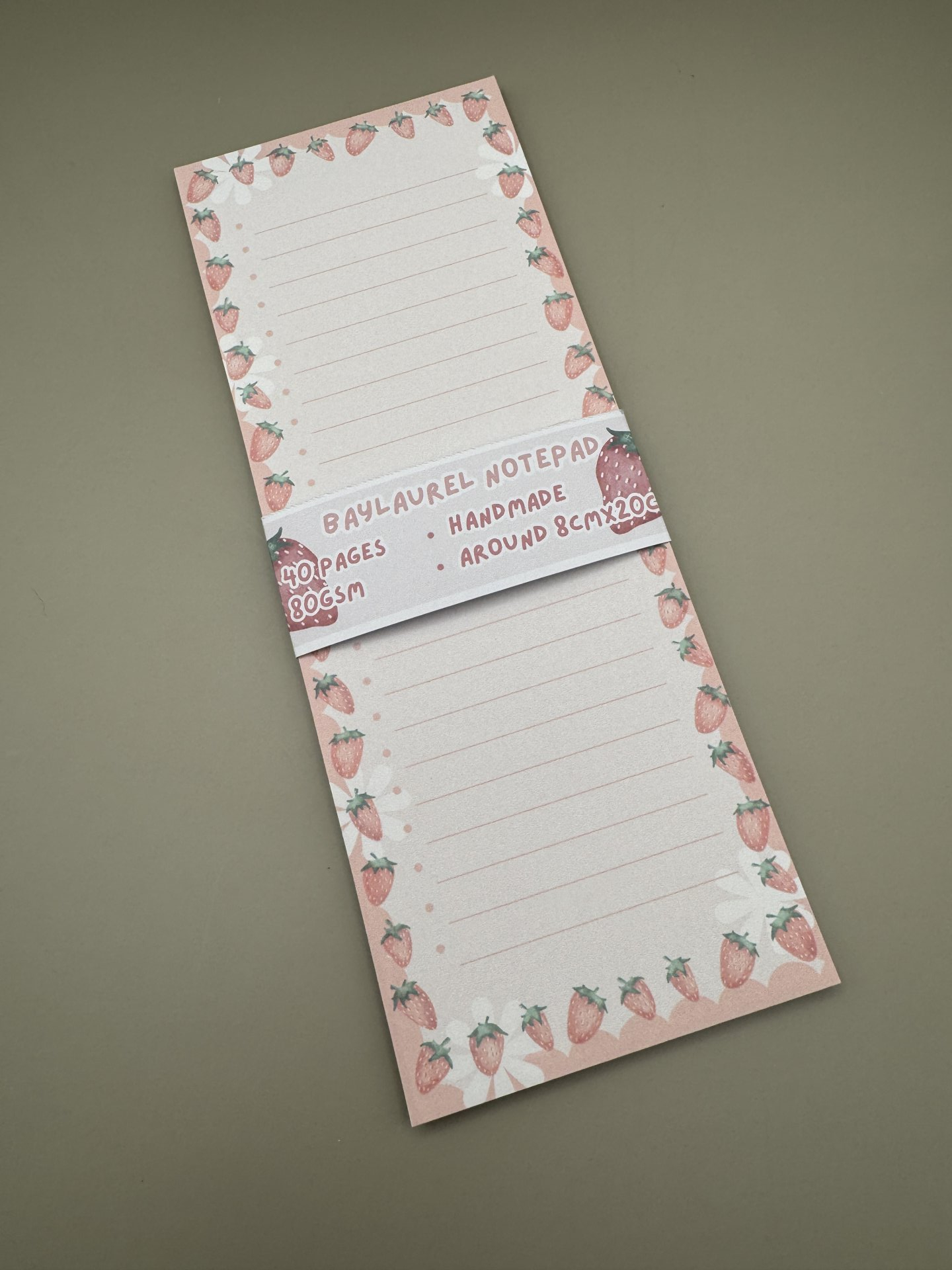 Strawberries Notepad